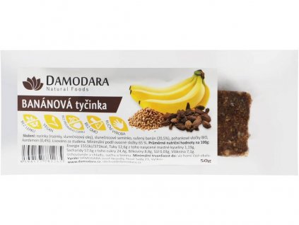 122942 1 ovocna tycinka bananova s kardamonem 50g damodara