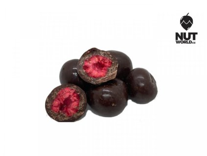 Maliny lyofilizované v hořké čokoládě 200g nutworld