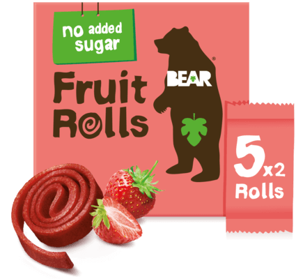 Levně Bear Fruit Rolls JAHODA 5x20g