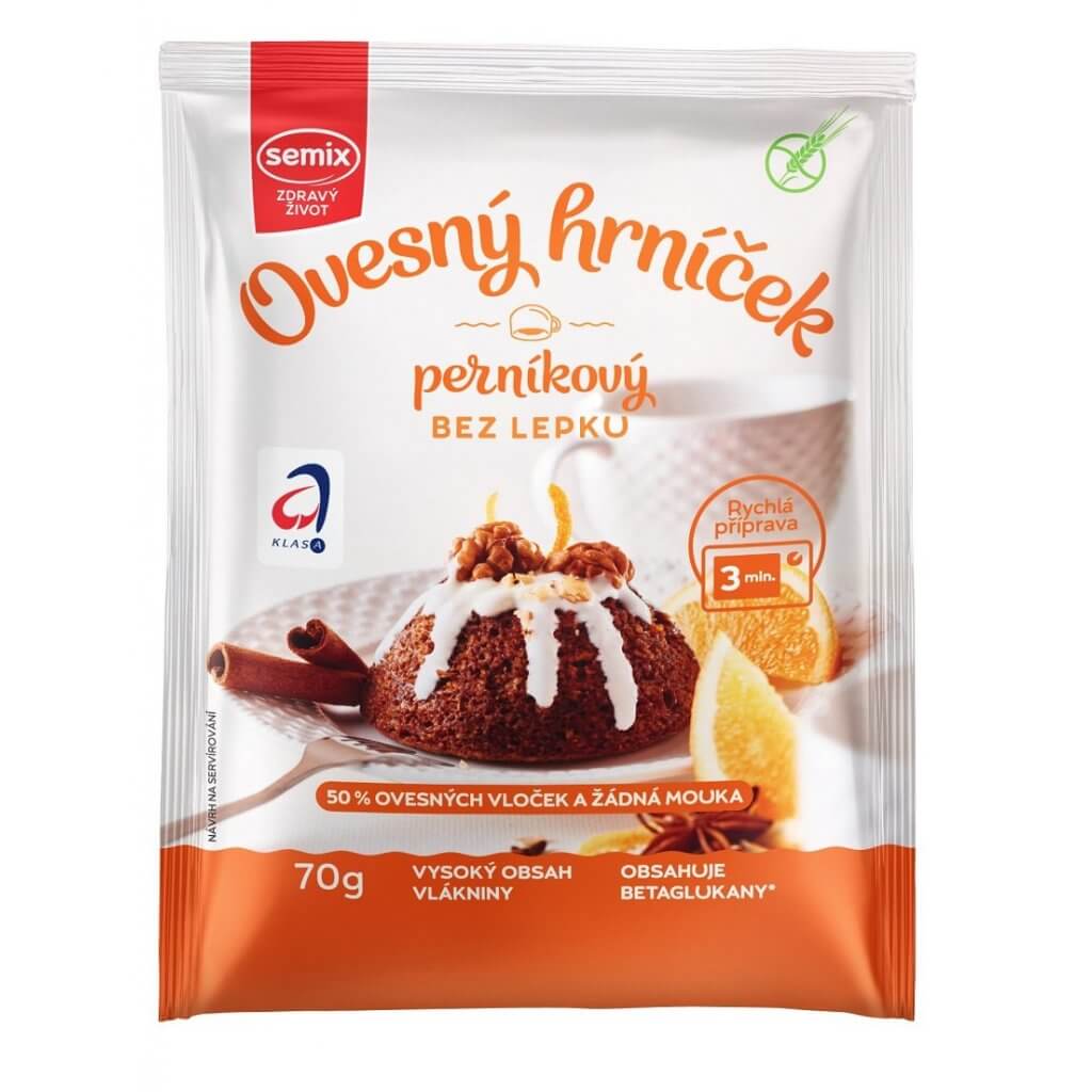 Levně SEMIX Ovesný hrníček bez lepku - perníkový 70g