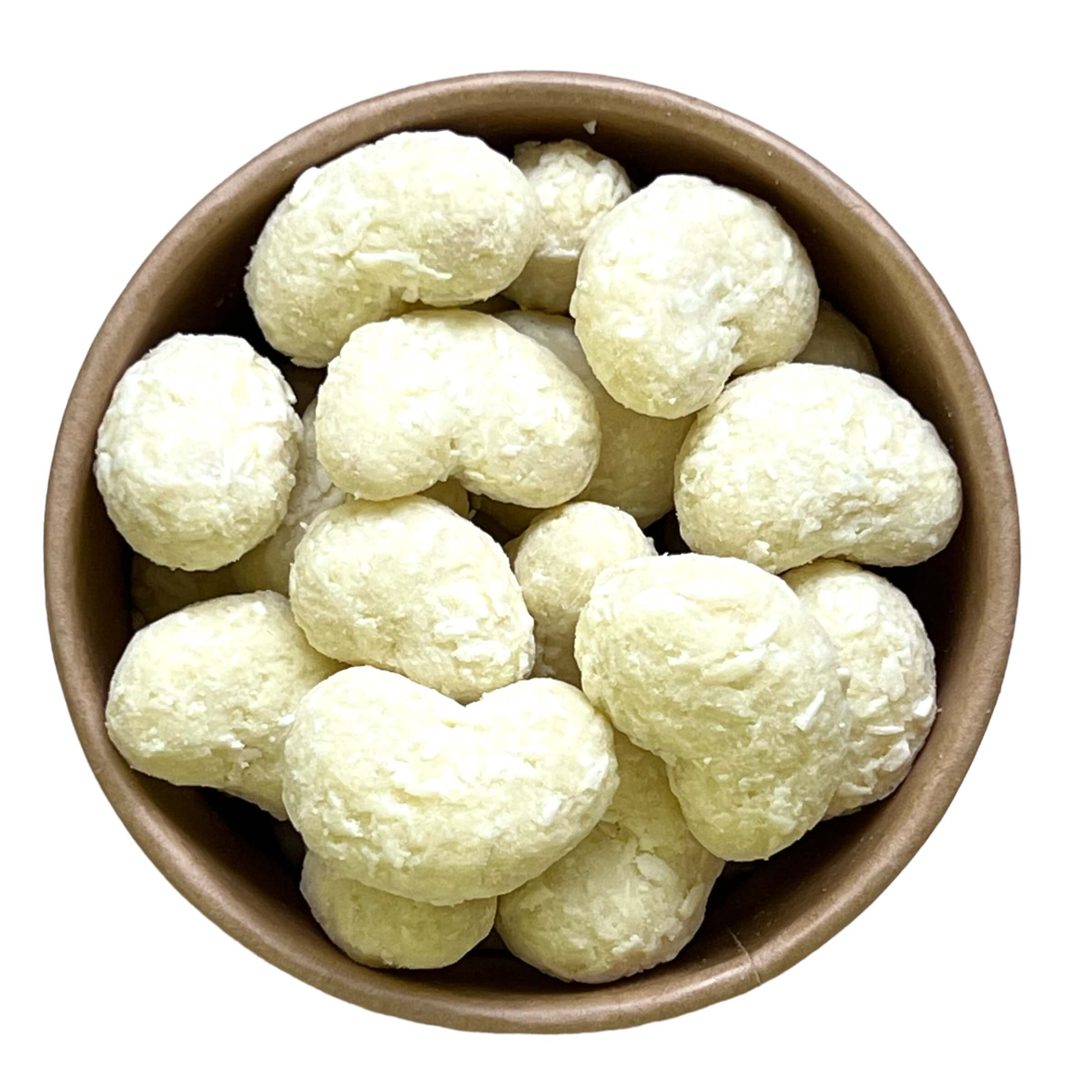 Kešu v bílé čokoládě s kokosem (Raffaello)