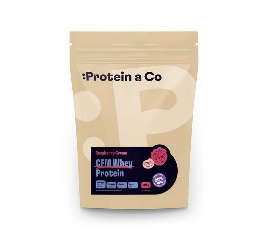 Levně ProteinaCO WHEY PROTEIN 80 1kg raspberry cream