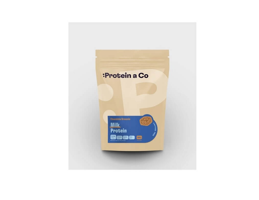 Levně ProteinaCO MILK PROTEIN 1Kg chocolate brownie - BEZLAKTÓZOVÝ
