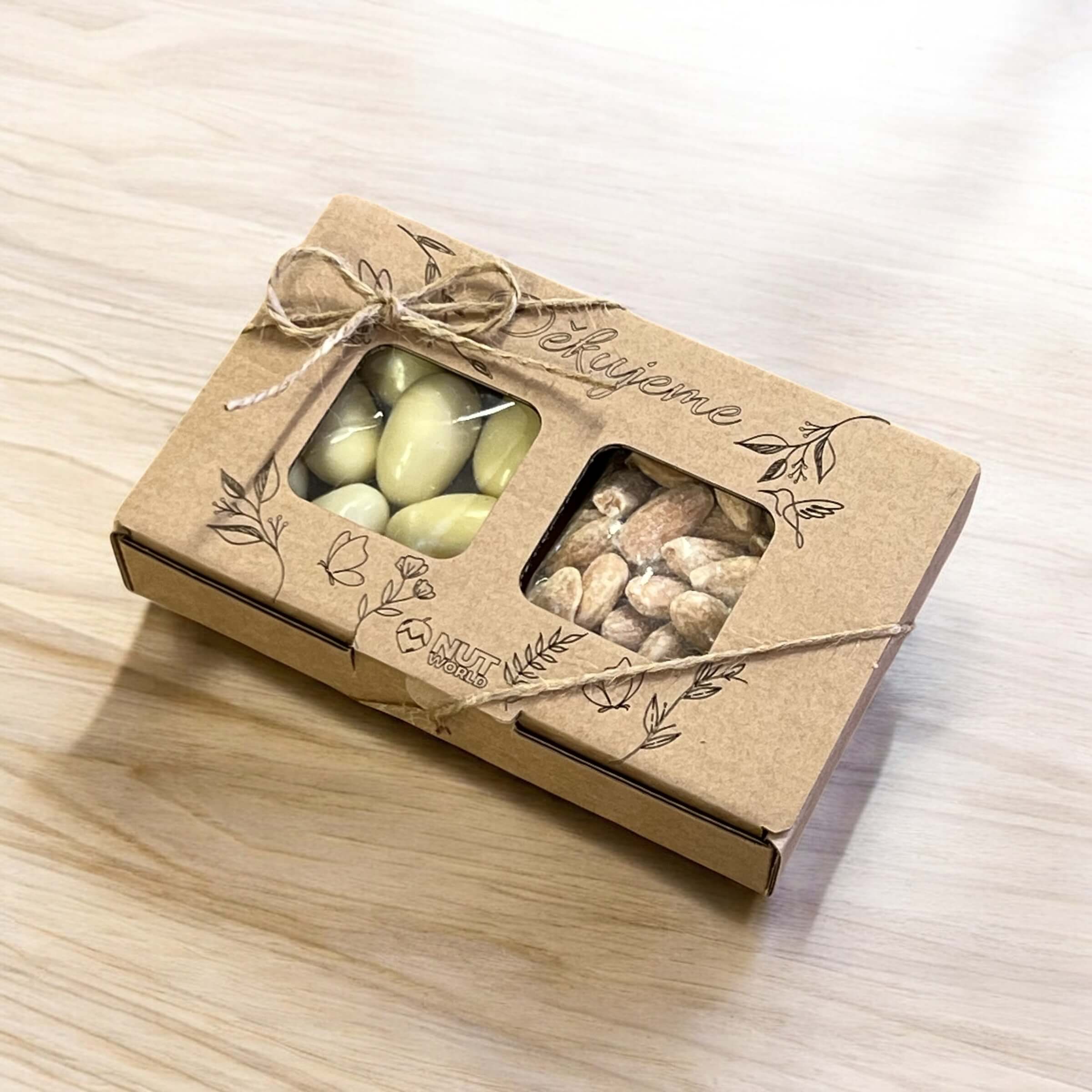 Dárková krabička 2x50g - DĚKUJEME