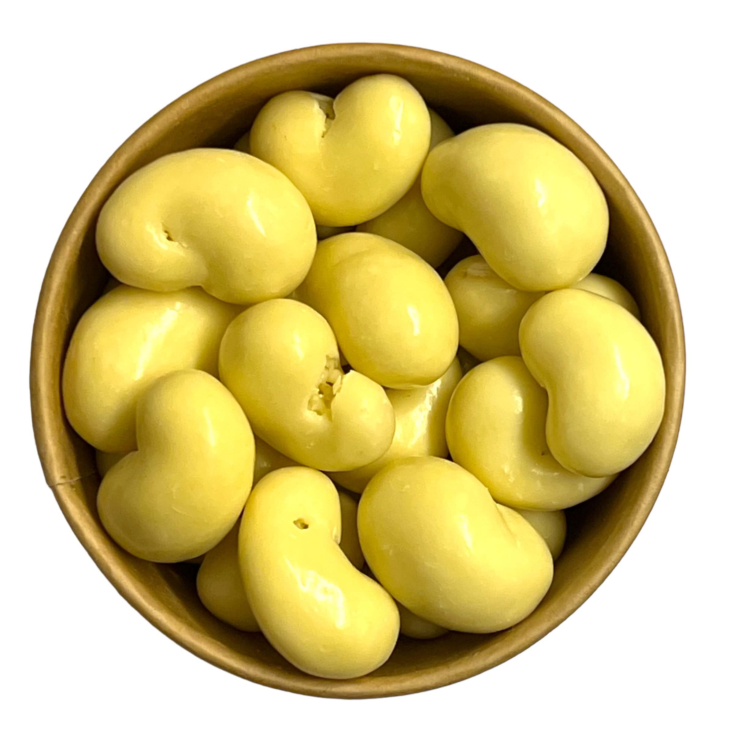 Kešu v bílé čokoládě