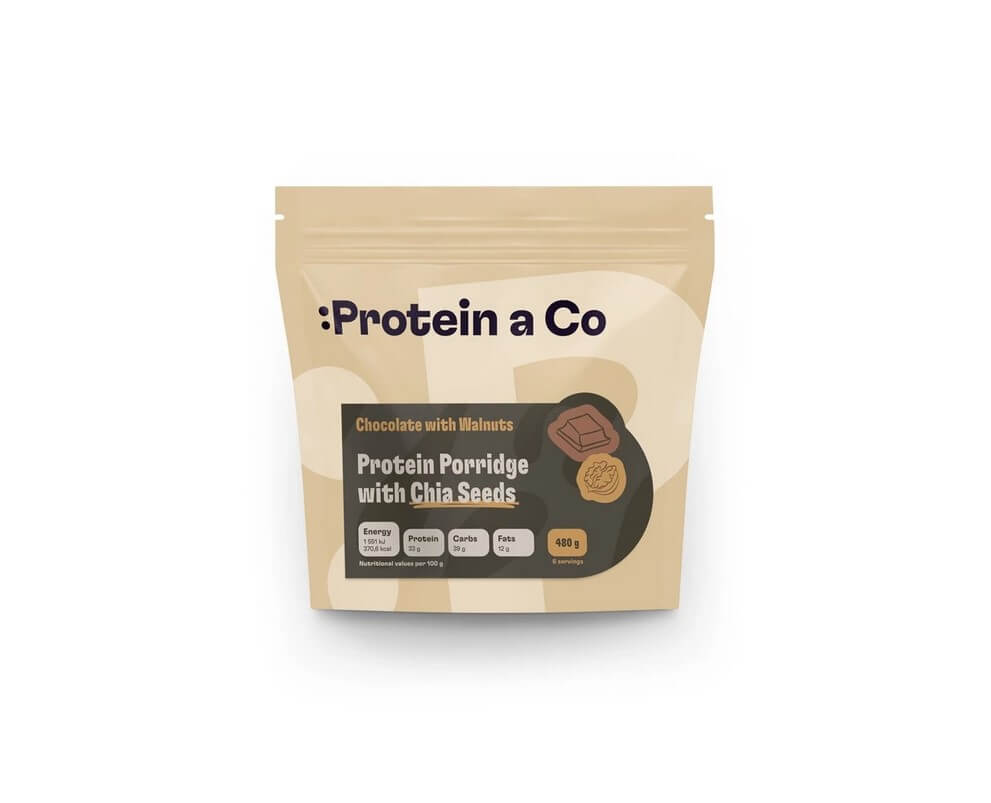 Levně ProteinaCO Proteinová kaše s CHIA - čokoláda s oříškem