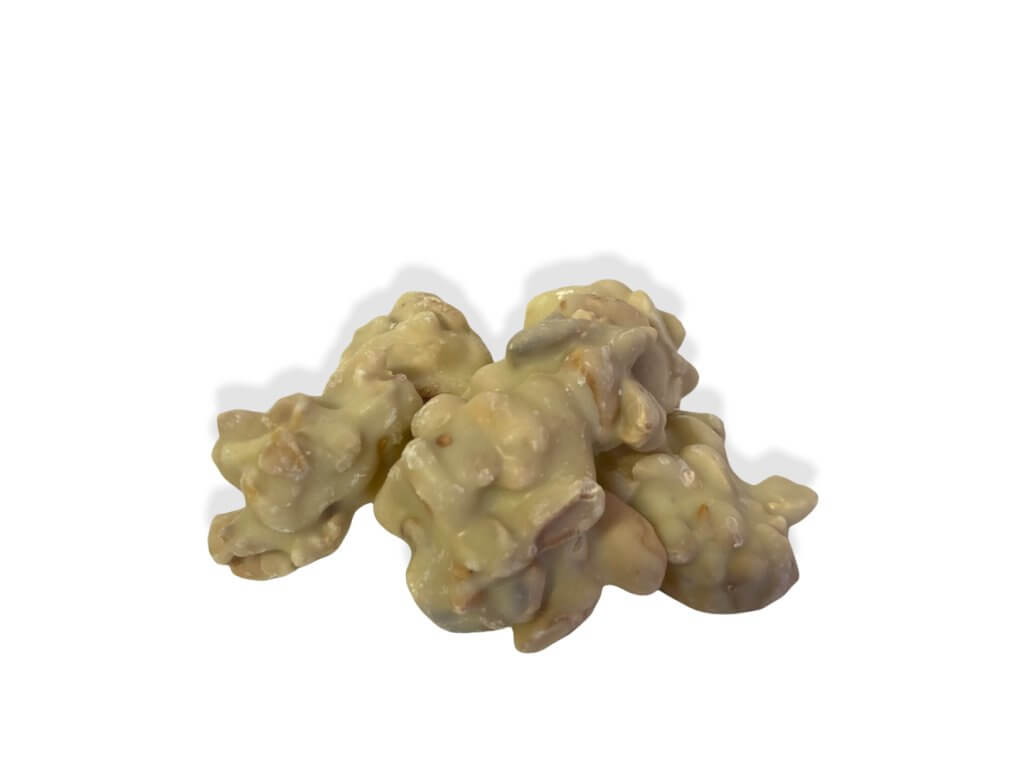 Arašídové hrudky v bílé čokoládě — náhled 2