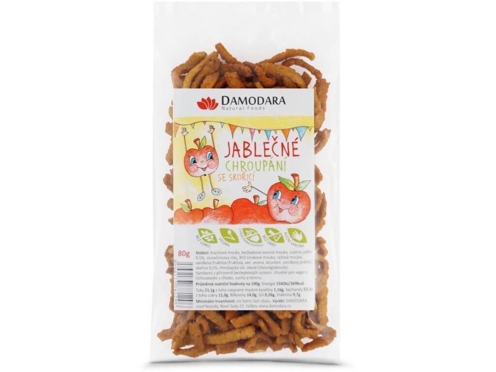 Levně Damodara Jablečné chroupání se skořicí 80g