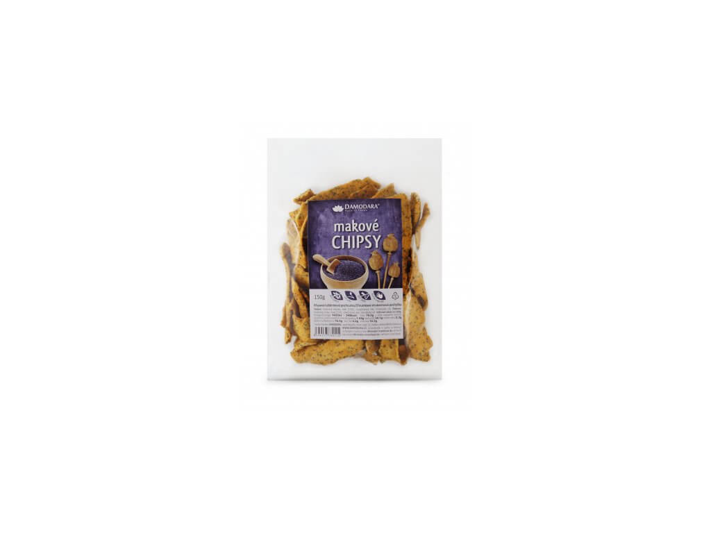 Levně Damodara Makové chipsy 150g