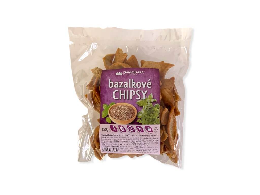 Levně Damodara Bazalkové chipsy 150g