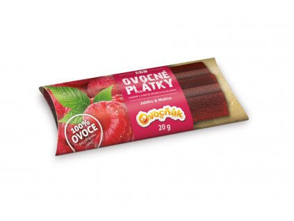 Levně Ovocňák Ovocné plátky jablko - malina RAW 20 g