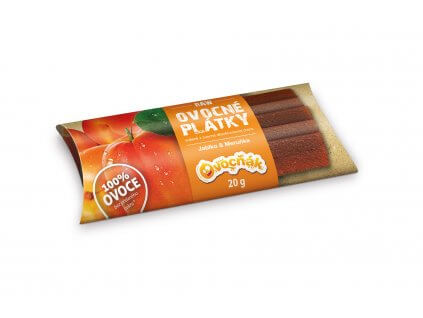 Levně Ovocňák Ovocné plátky jablko - meruňka RAW 20 g