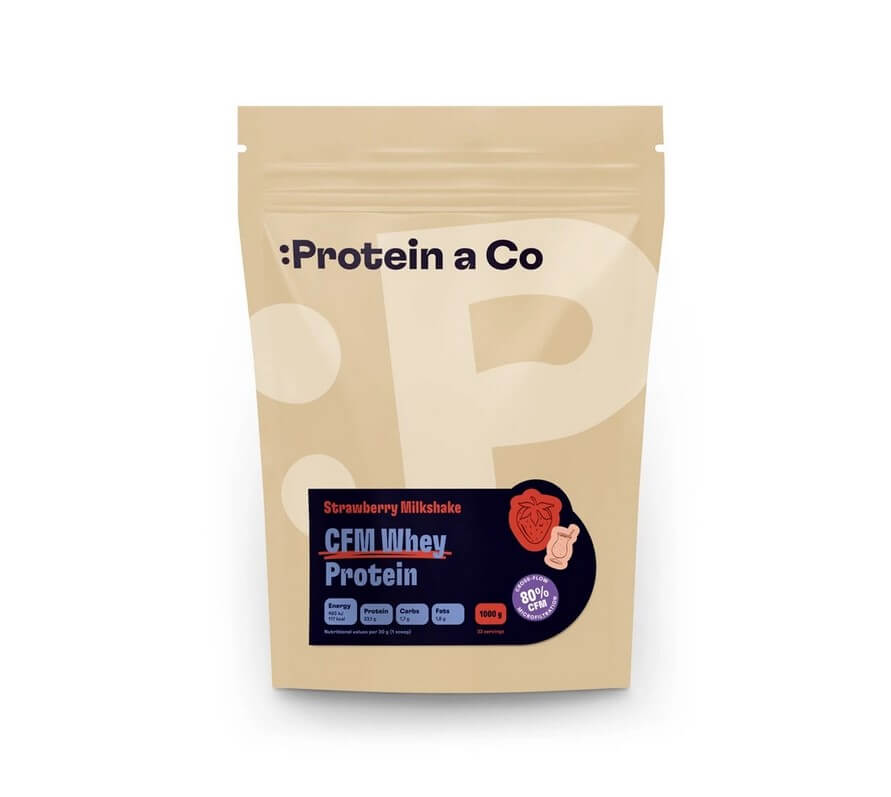 Levně ProteinaCO WHEY PROTEIN 80 1kg strawberry milkshake