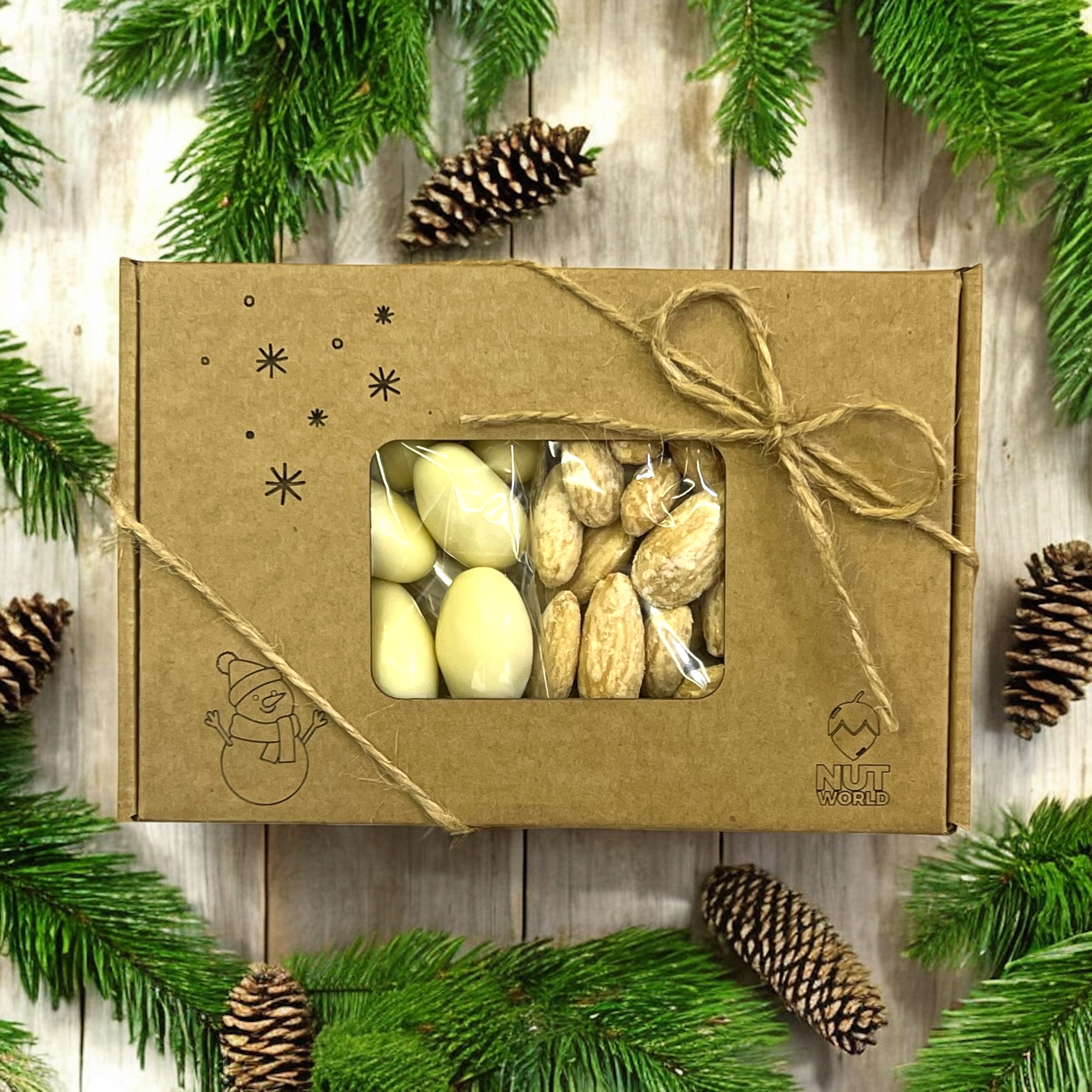 Vánoční dárková krabička 2x50g SNĚHULÁK