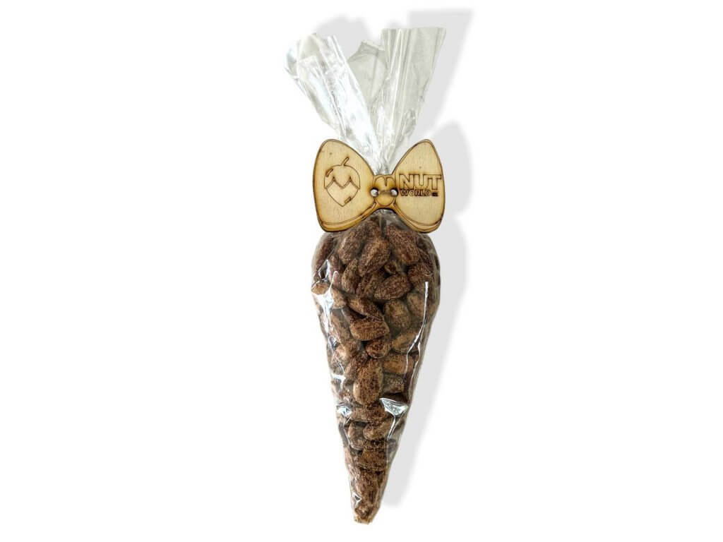 Ořechový kornout malý 150g mandle uzené