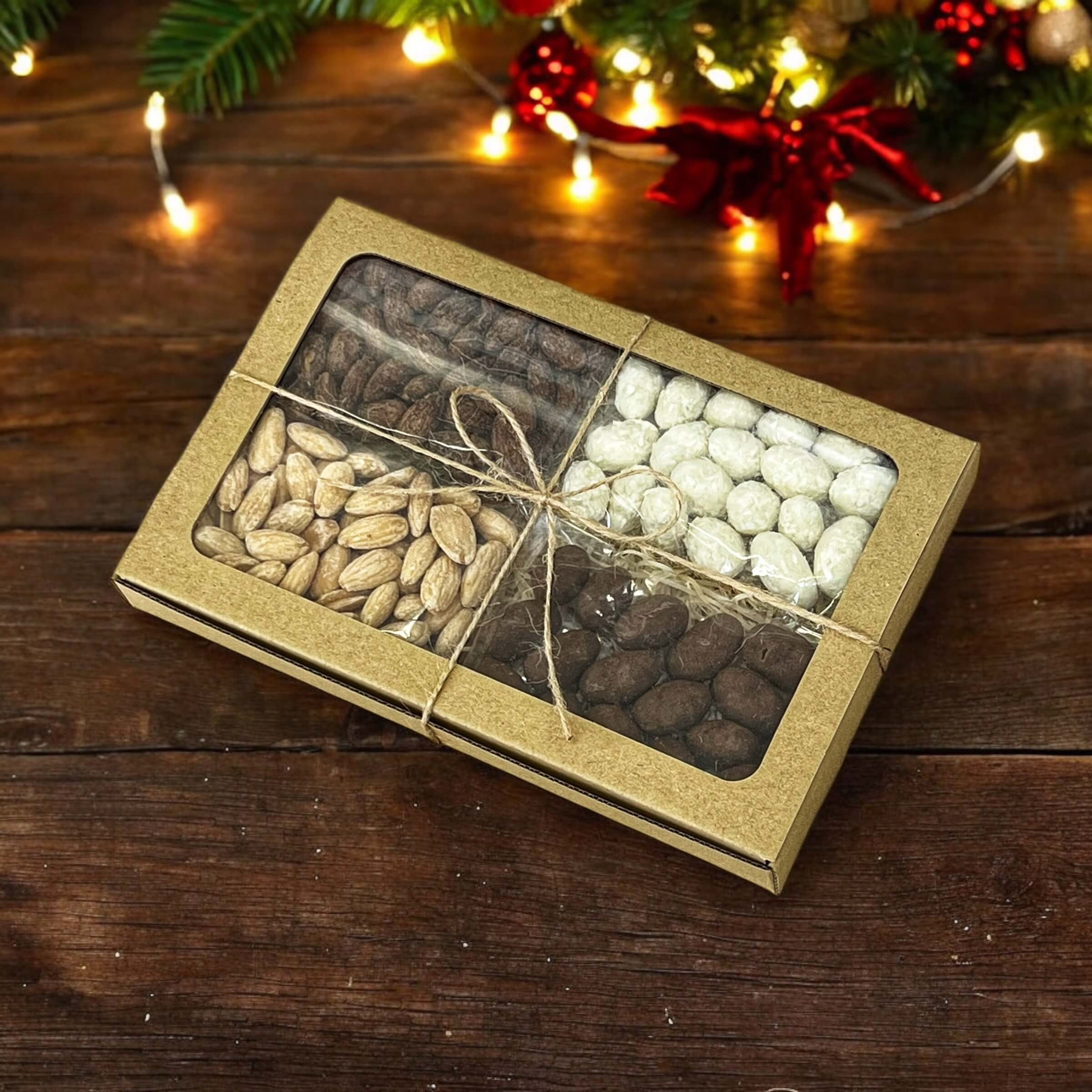 Levně Firemní dárkové krabičky 4x80g VLASTNÍ VÝBĚR