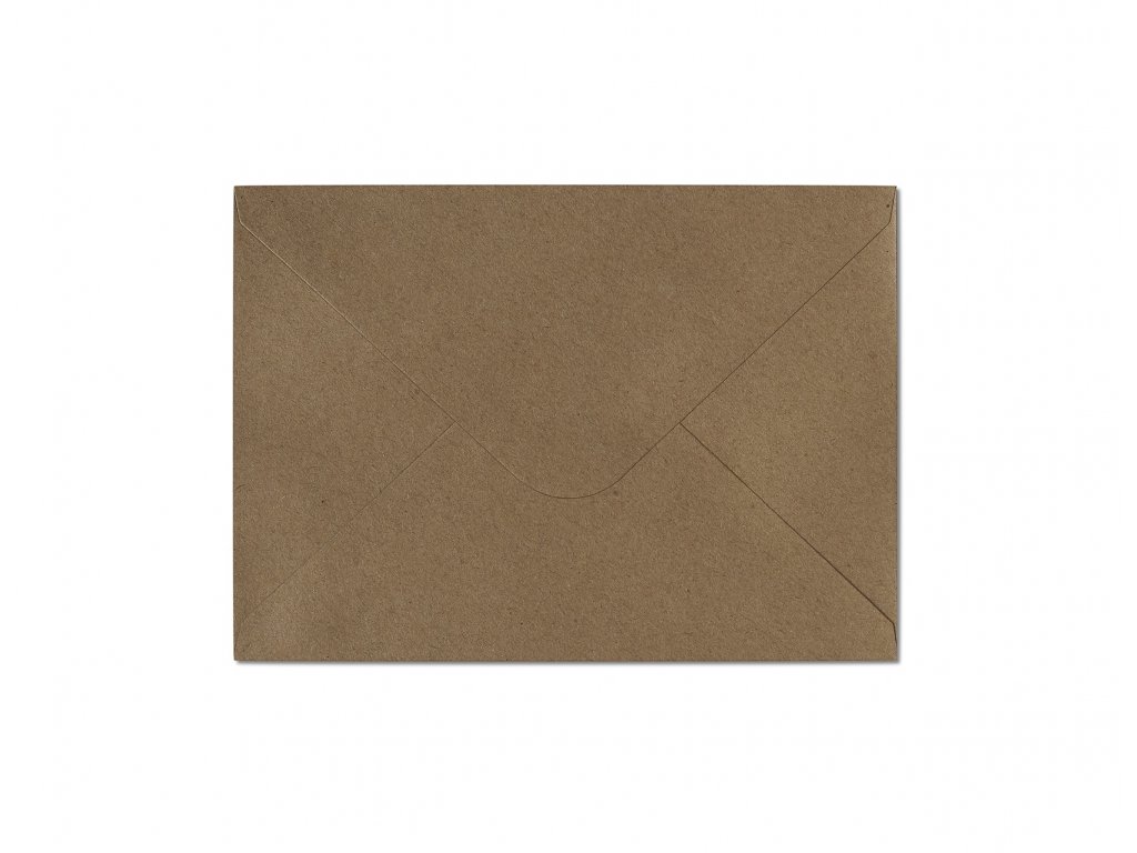 Galeria Papieru obálka C6 Kraft tmavě béžová 120g