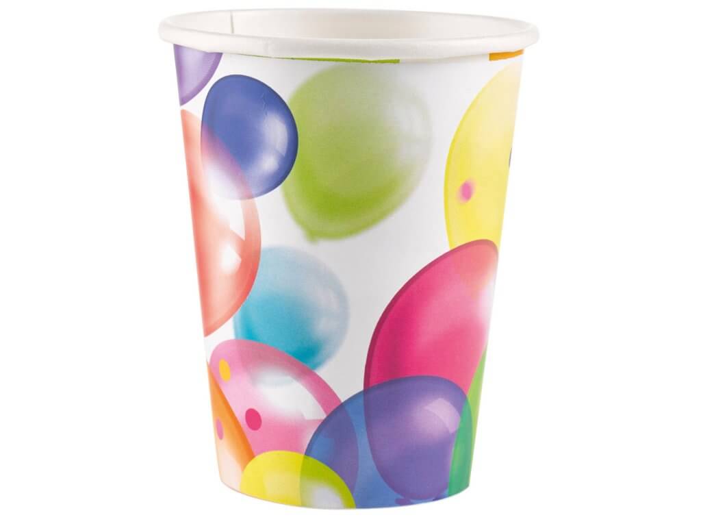 Levně Daisy Papírové kelímky s potiskem 8x250ml