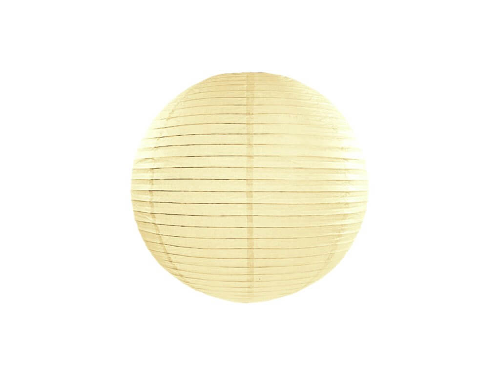 Levně PartyDeco Lampión papírový krémový Ø 25 cm
