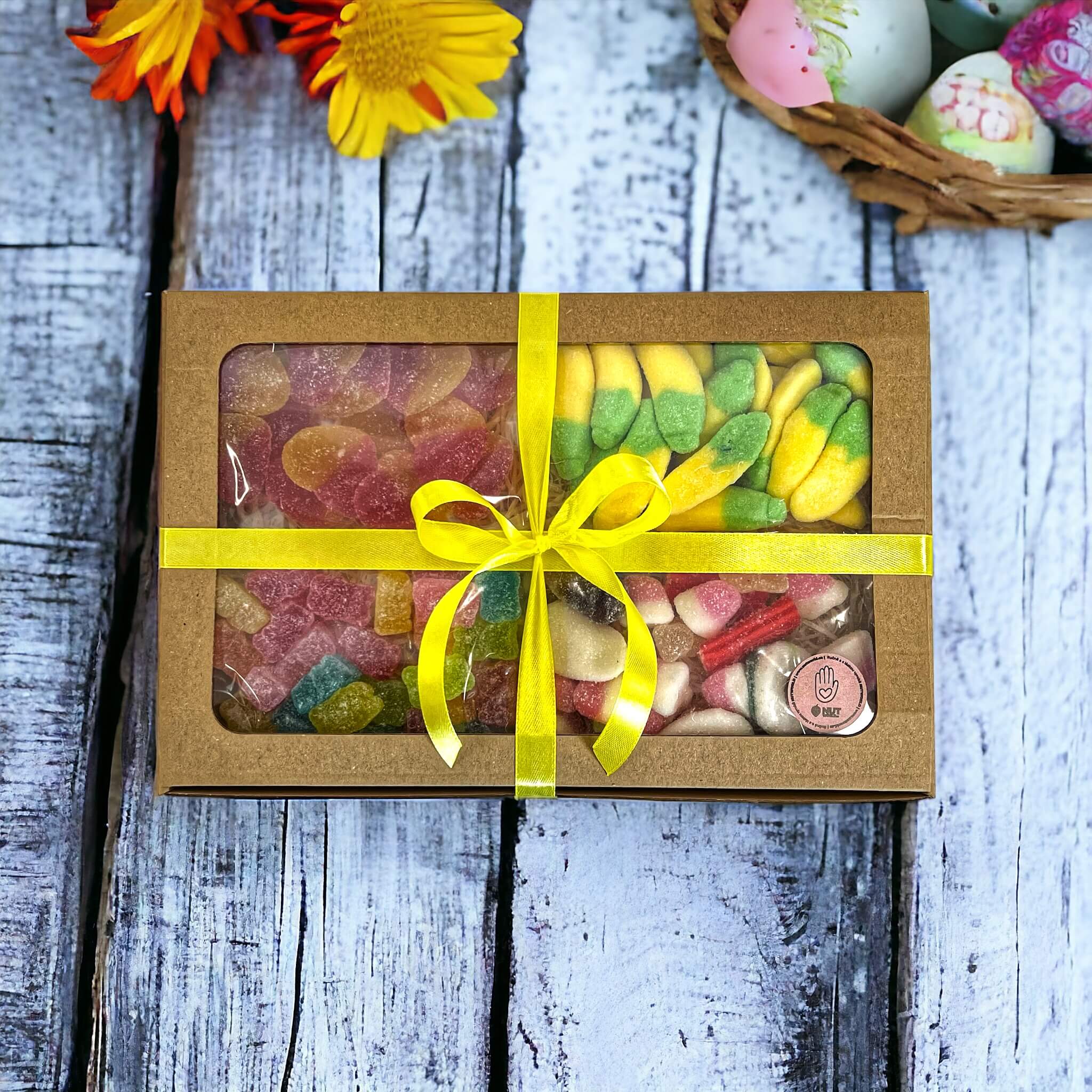 Levně Dárková krabička 4x80g ŽELÉ průhledná