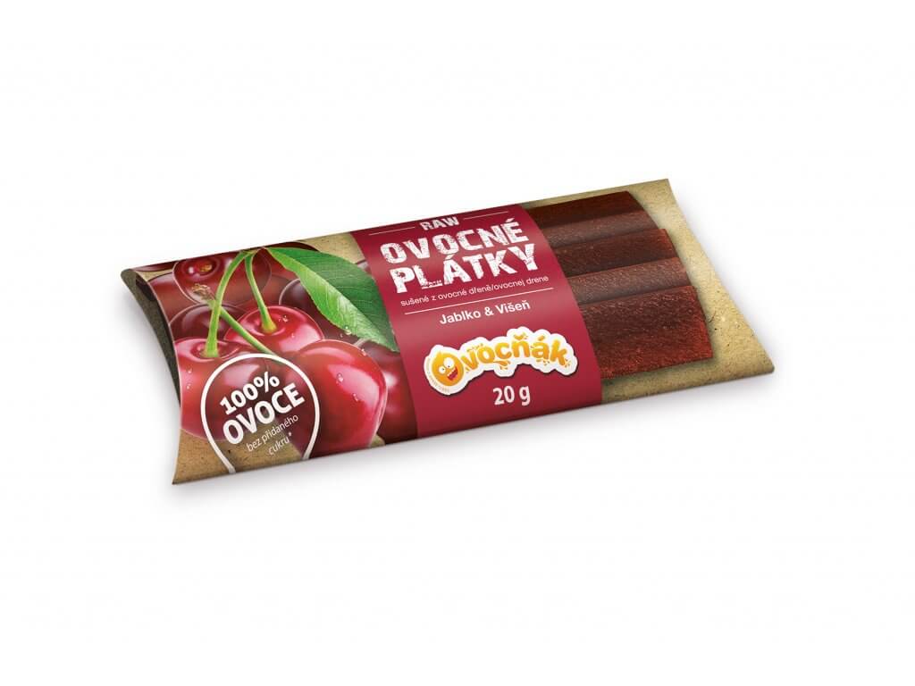 Levně Ovocňák Ovocné plátky jablko - višeň RAW 20 g
