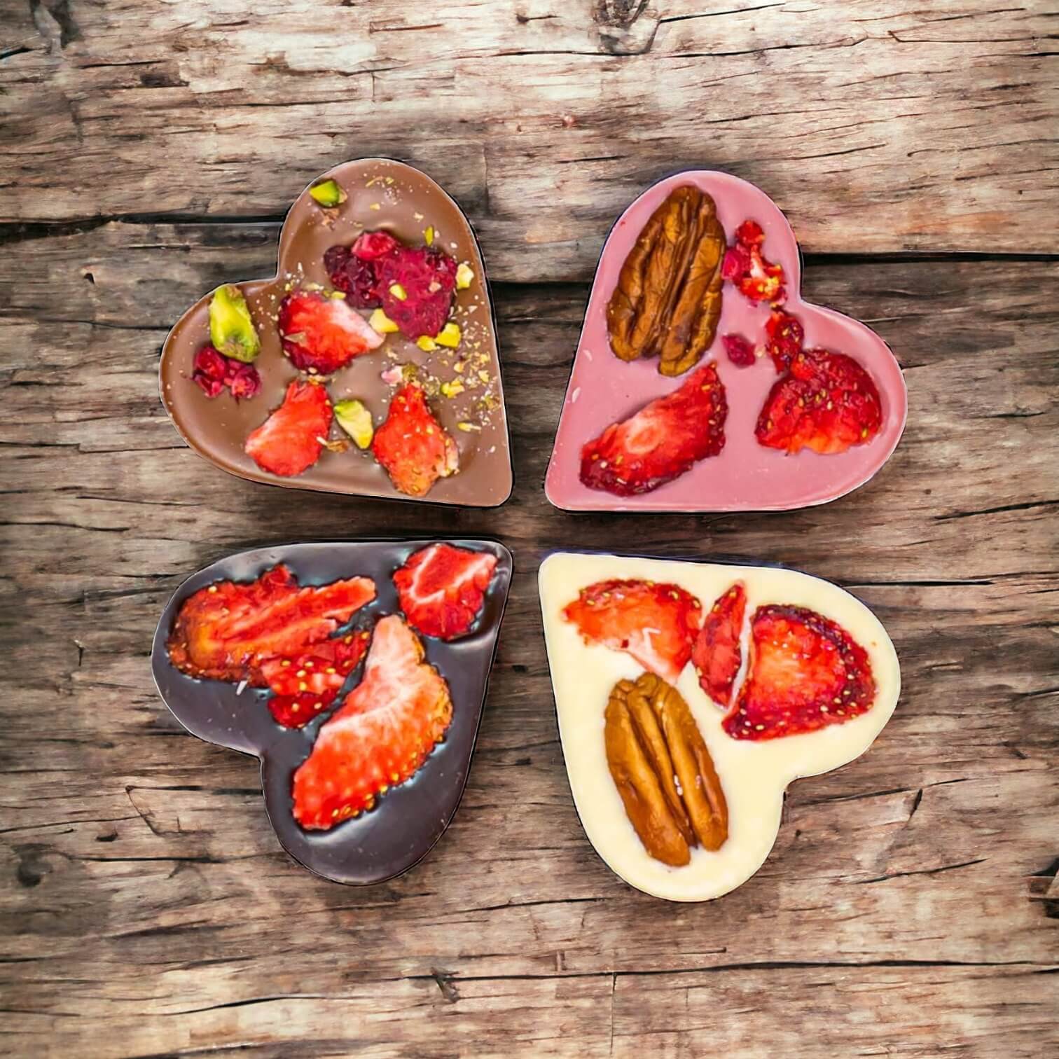 Valašská dílna Čokoláda s bohatým posypem – srdce mléčná — náhled 2