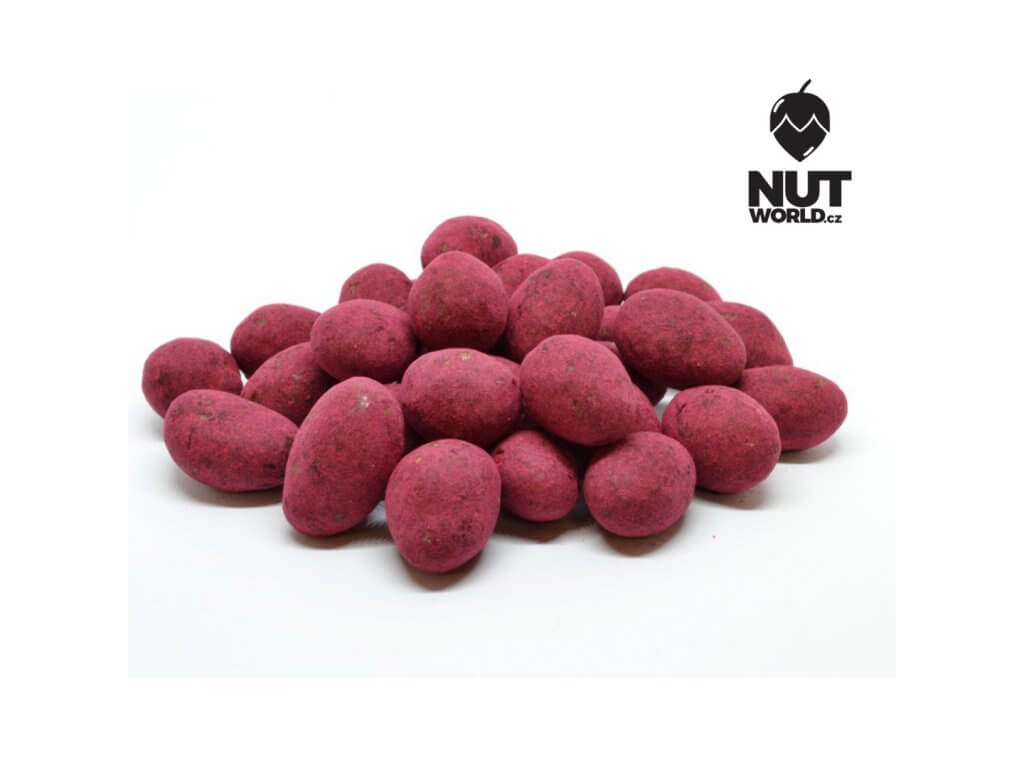 Mandle v mléčné čokoládě a malinovém prášku — náhled 3