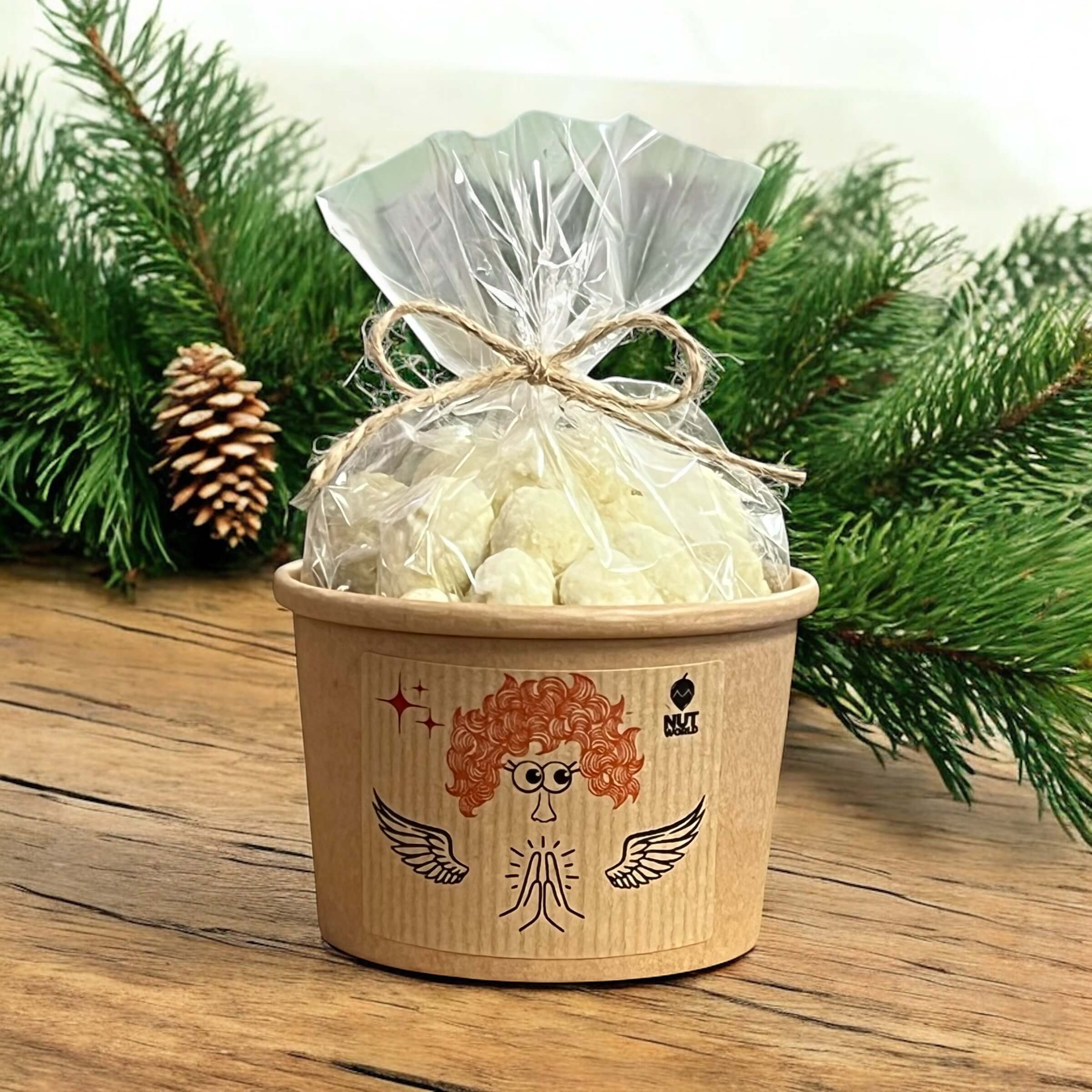 Mandle RAFFAELLO v Eko kelímku a celofánku 180g - ANDĚL