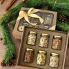 Dárkový ořechový dárek 6 x sklenička deluxe mix kešu slané + zavřená krabička