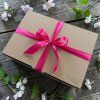 Dárková ořechová krabička růžová pro ženy