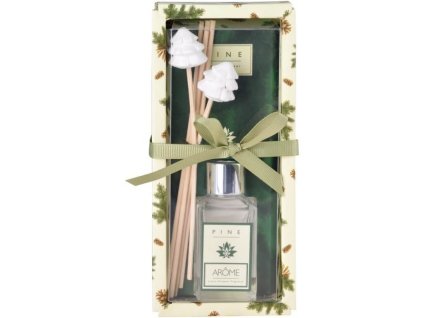 30ml-es pálcika diffúzor készlet agyag dekorációkkal, díszdobozban