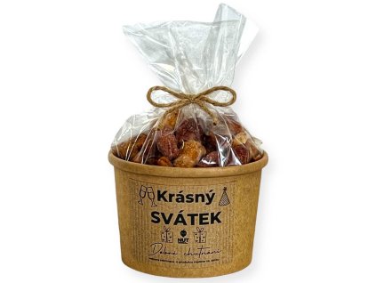 Vegyes dió mézben és sóban celofánban és öko csészében 180g Ünnepekre