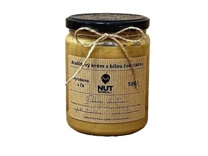 Mogyorókrém fehér csokoládéval 500g