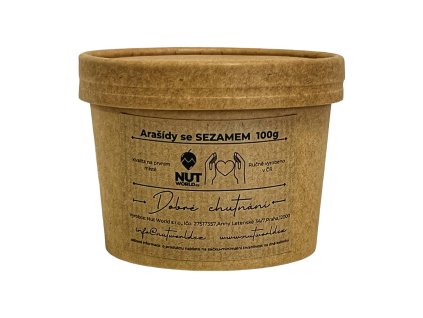Karamellizált földimogyoró szezámmaggal ECO csészében 100g