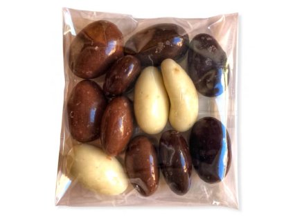 Mandulás három színű CELOFAN ajándékdobozban 50g - BELSŐ OLDAL