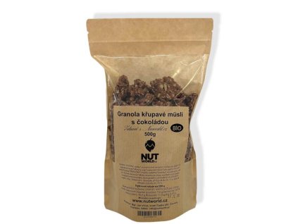 Gránola ropogós müzli csokoládéval 500g BIO