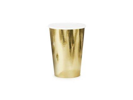 GOLD papírpohár, 220 ml, 6 db
