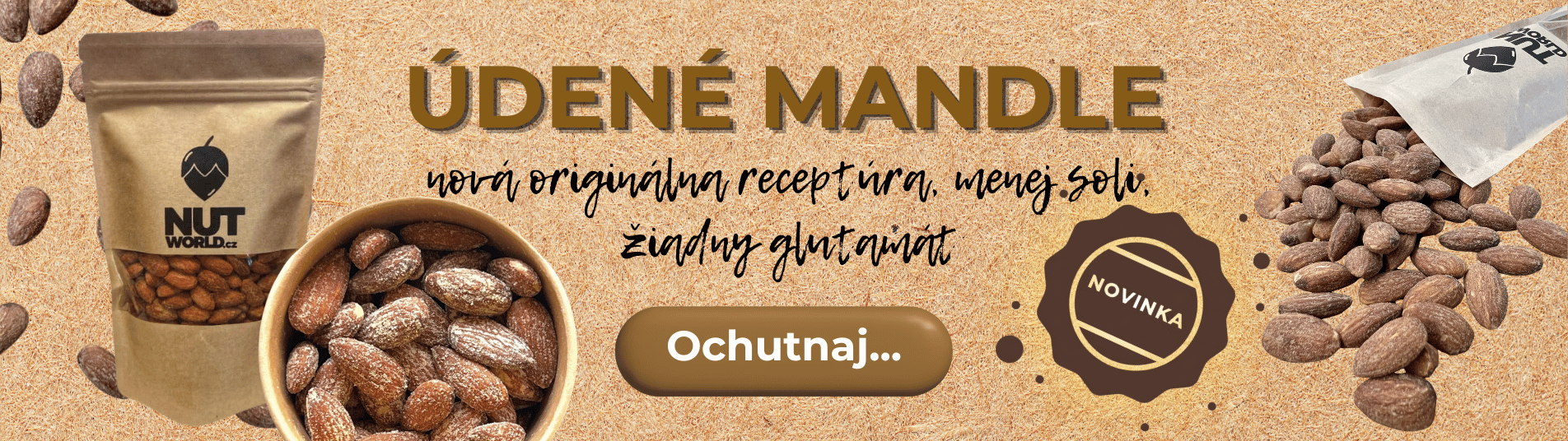 Údené mandle - novinka s originálnou recepturou