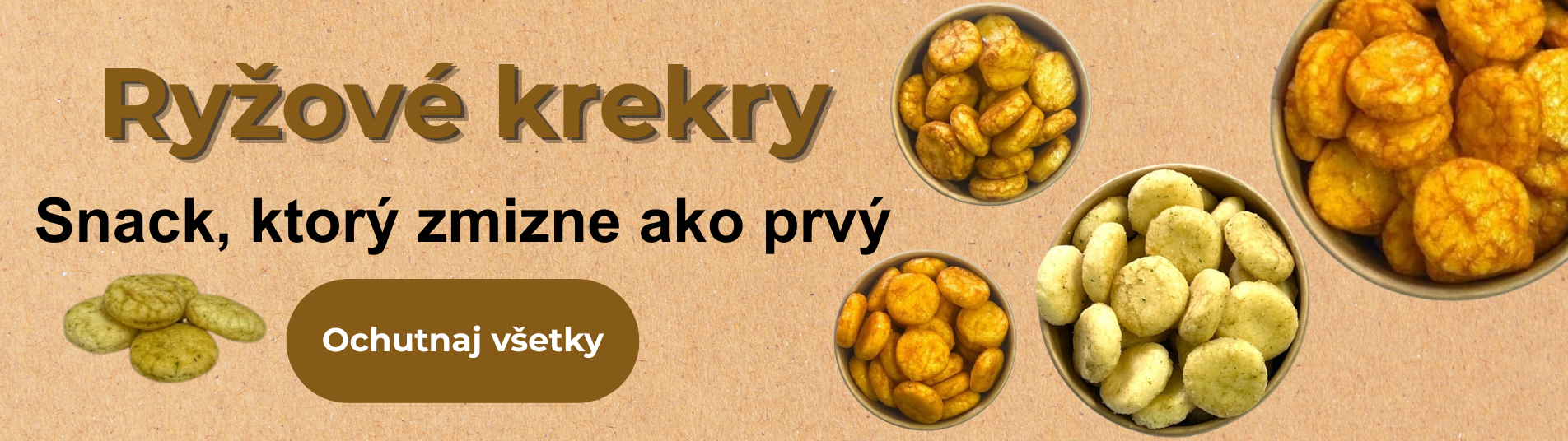 Ryžové krekry - snack ktorý zmizne ako prvý