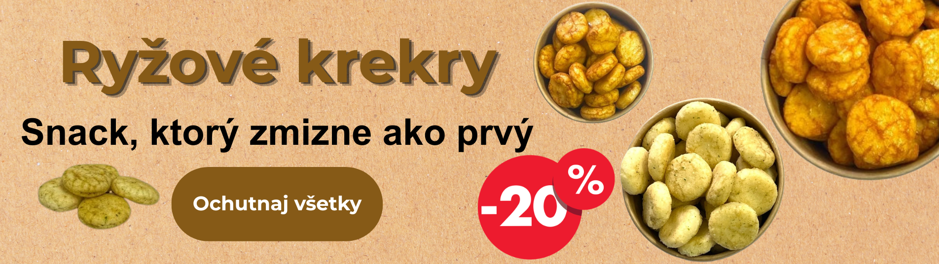 Ryžové krekry - snack ktorý zmizne ako prvý
