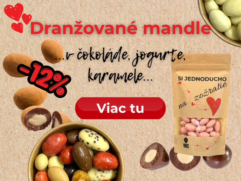 Dranžované mandle - produkt mesiaca