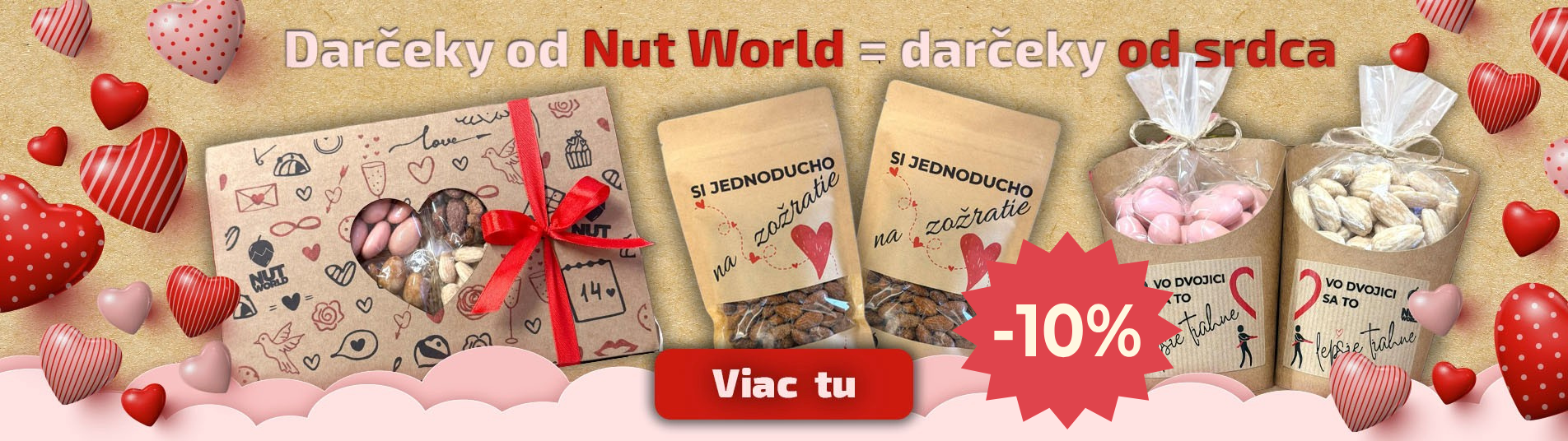 Valentínské darčeky od srdca