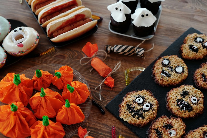 Halloween sladkosti jedlo