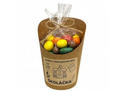 ořechové dárky pro školáky arašídy v barevné krustě 200g
