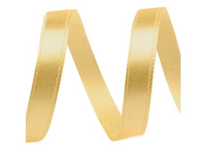 Atlasová stuha 1,2 cm x 25 m ZLATÁ nutworld