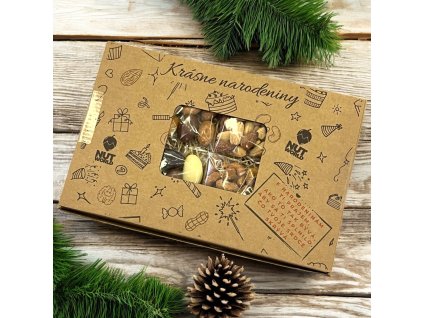 Darčeková orechová krabička s orechmi 4x80g