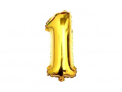 balonek foliovy narozeniny cislo 1 zlaty nutworld