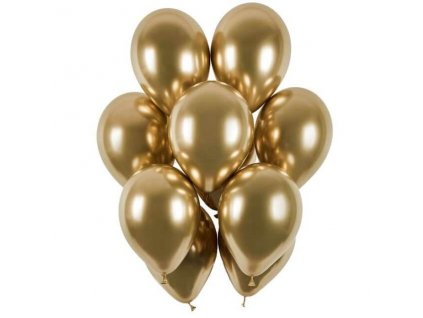 glossy balonky 30cm 50ks zlate nutworld