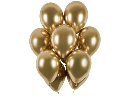 glossy balonky 30cm 50ks zlate nutworld