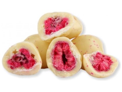 Maliny lyofilizované v bílé čokoládě 200g nutworld